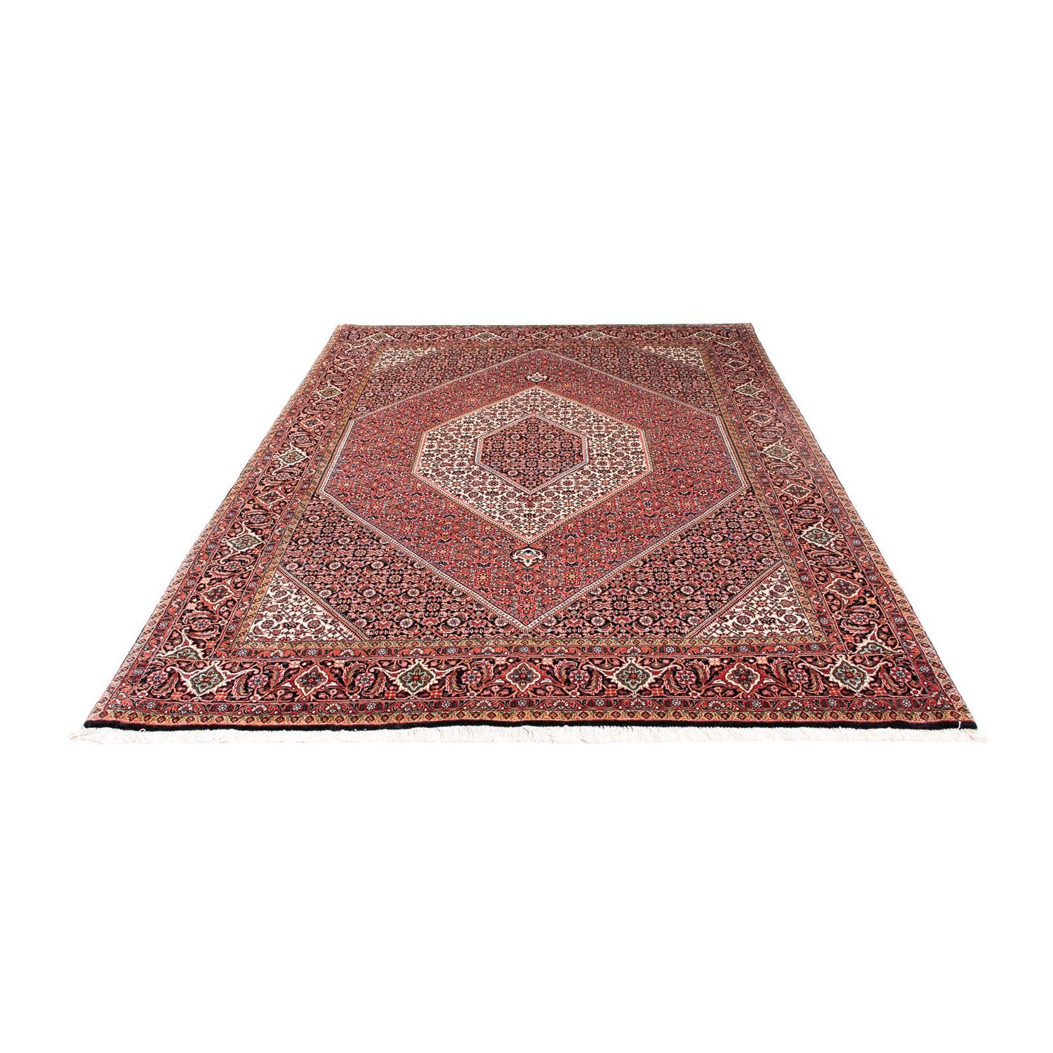 Alfombra persa - Bidjar - 238 x 172 cm - rojo claro