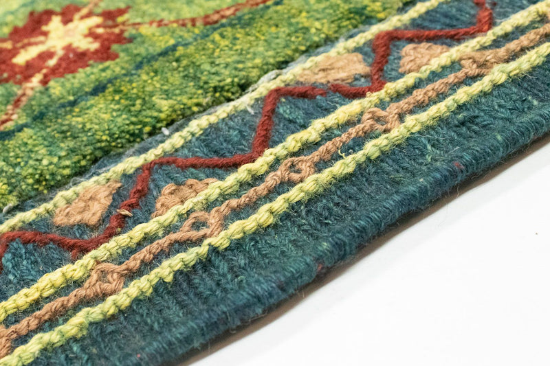 Alfombra Kelim - Oriental - 205 x 147 cm - verde