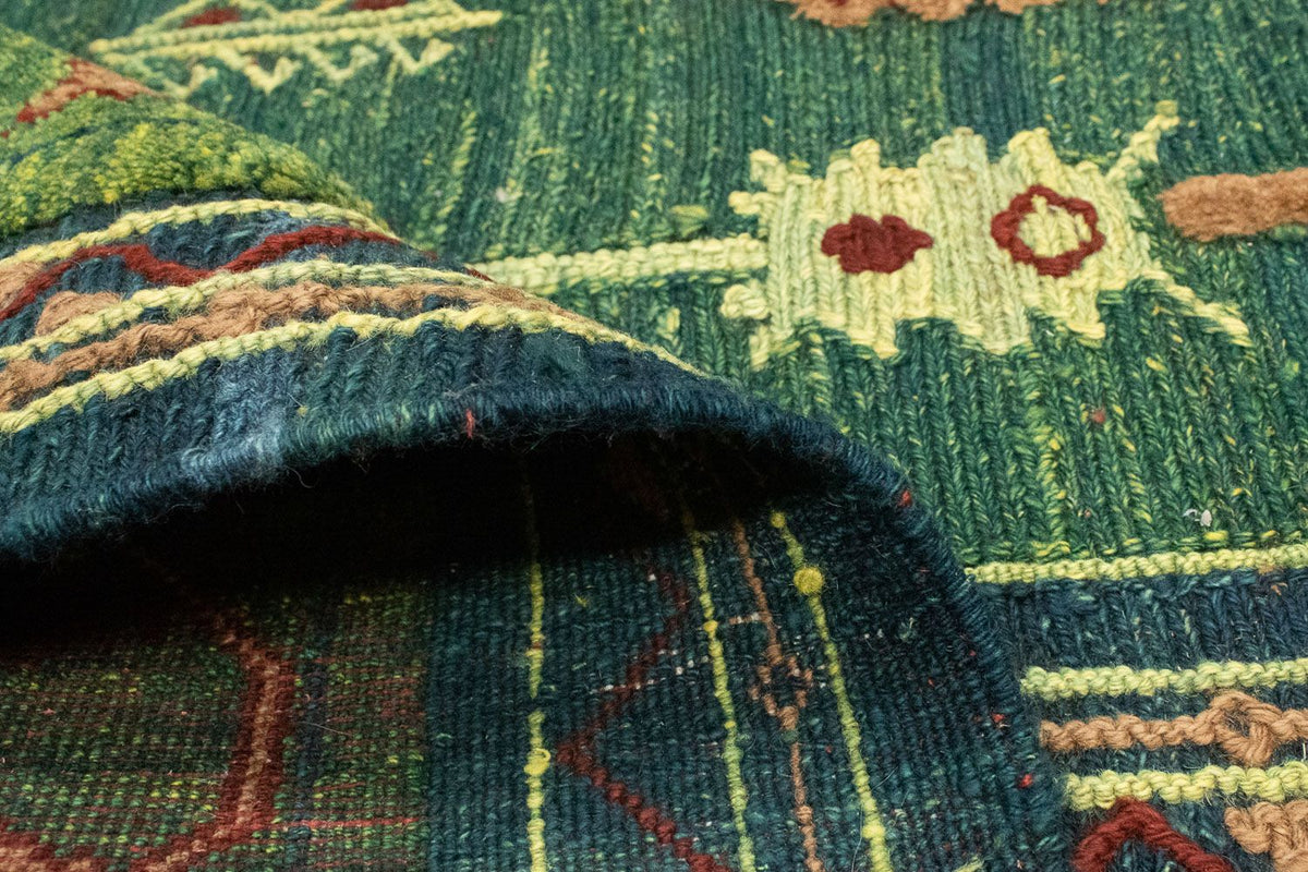 Alfombra Kelim - Oriental - 205 x 147 cm - verde