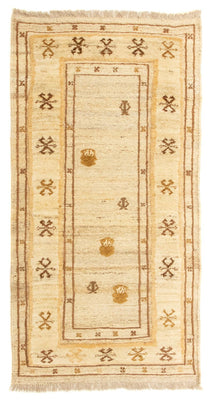 Alfombra Gabbeh - Persa - 142 x 73 cm - beige