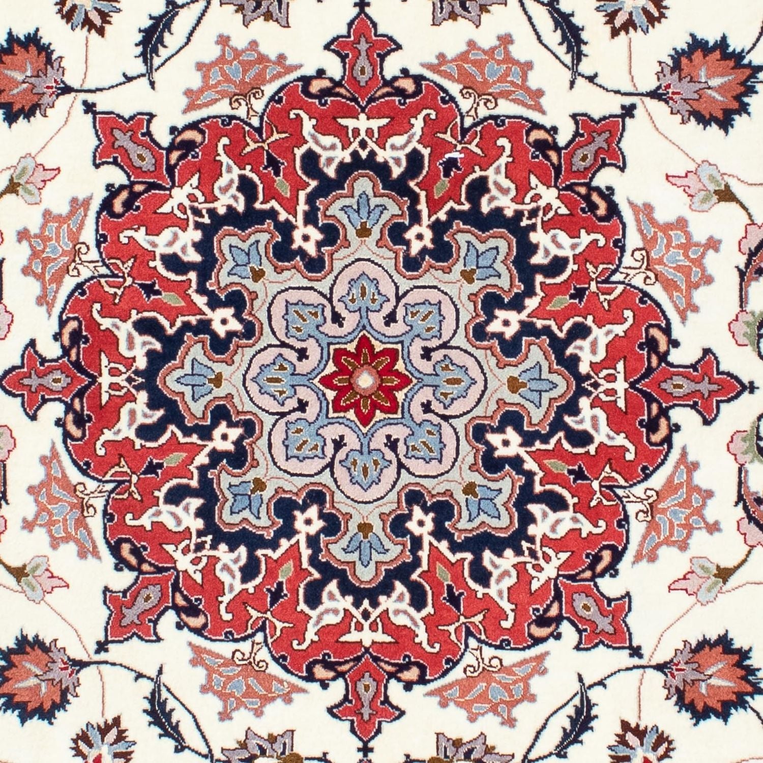 Alfombra Persa - Tabriz - Real - 203 x 156 cm - beige