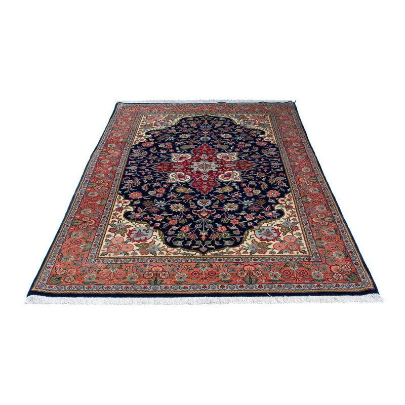 Alfombra persa - Ghom - 215 x 139 cm - azul oscuro