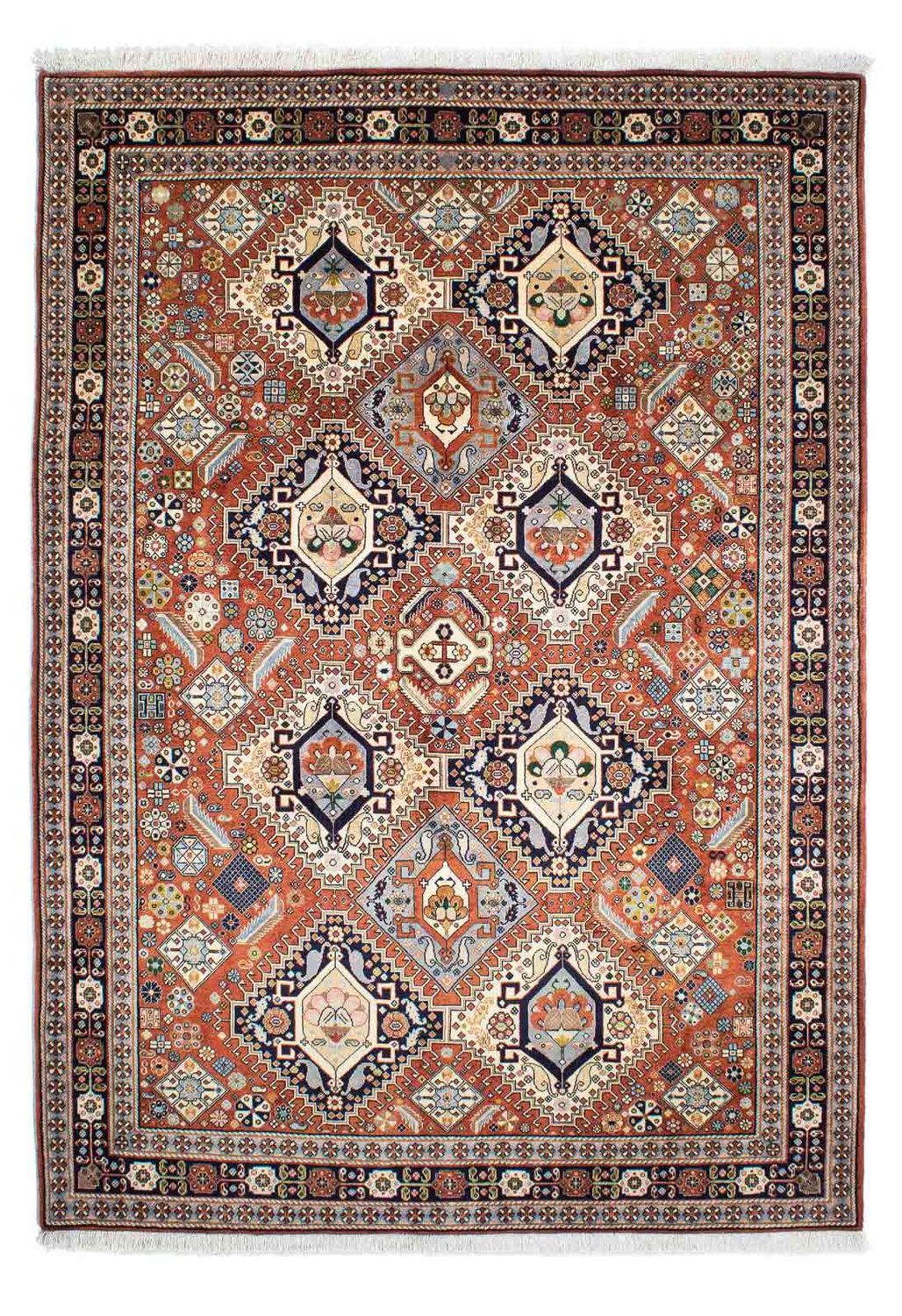 Alfombra Gabbeh - Persa Kashkuli - 253 x 176 cm - multicolor