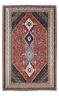 Alfombra Gabbeh - Persa Kashkuli - 225 x 139 cm - rojo oscuro