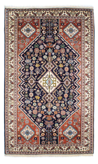 Alfombra Gabbeh - Persa Kashkuli - 250 x 152 cm - azul oscuro