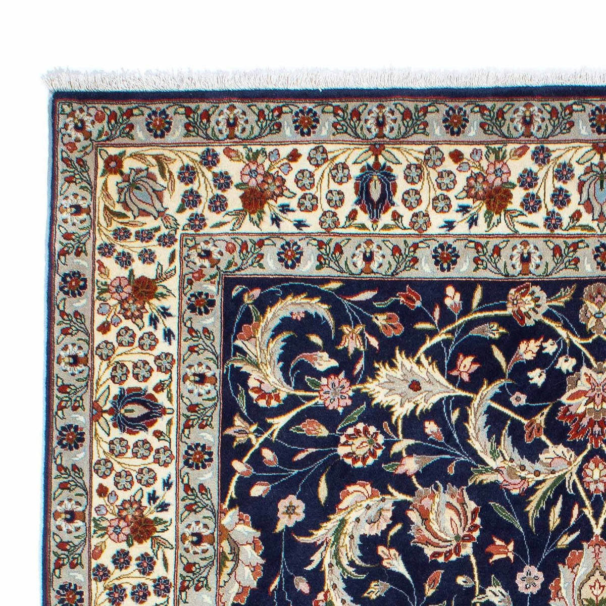 Alfombra Gabbeh - Persa Kashkuli - 248 x 177 cm - azul oscuro