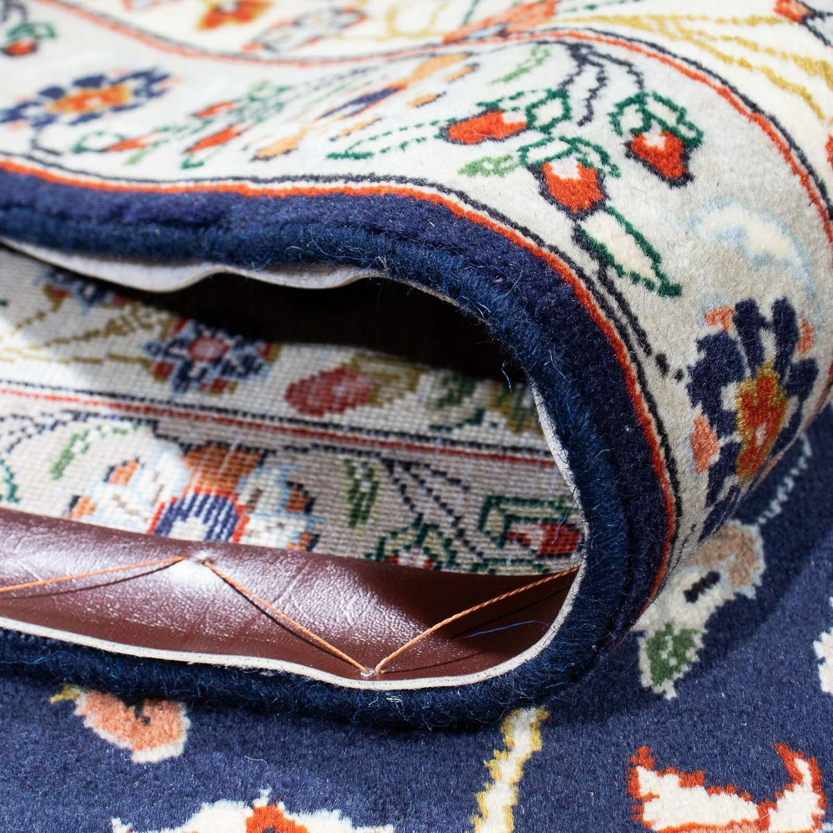 Alfombra Gabbeh - Persa Kashkuli - 248 x 177 cm - azul oscuro