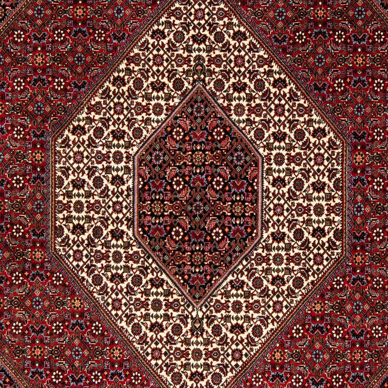 Alfombra persa - Bidjar - 251 x 176 cm - rojo oscuro
