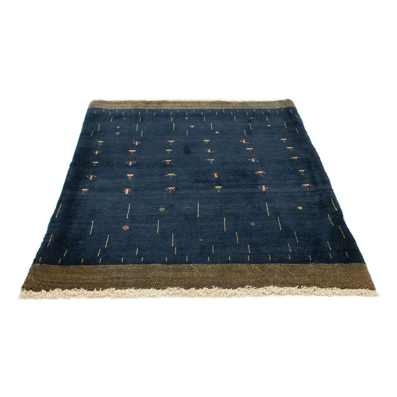 Alfombra Gabbeh - Loribaft Persa - 160 x 116 cm - azul oscuro