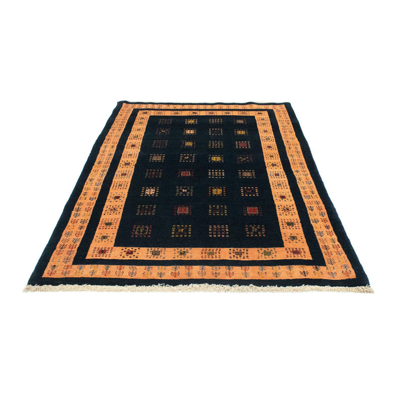 Alfombra Gabbeh - Loribaft Persa - 202 x 134 cm - azul oscuro