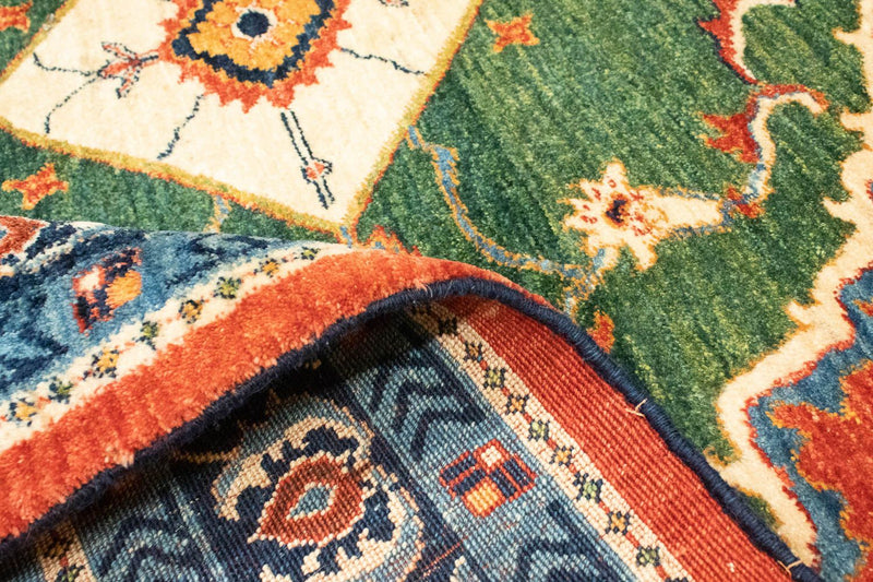 Alfombra Gabbeh - Loribaft Persa - 190 x 152 cm - rojo