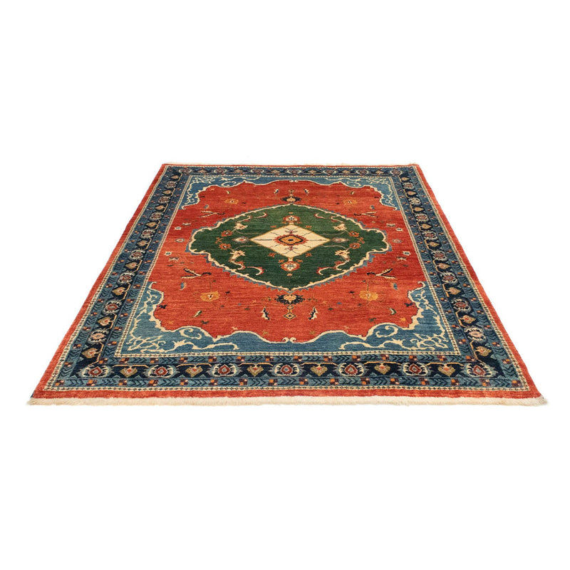 Alfombra Gabbeh - Loribaft Persa - 190 x 152 cm - rojo