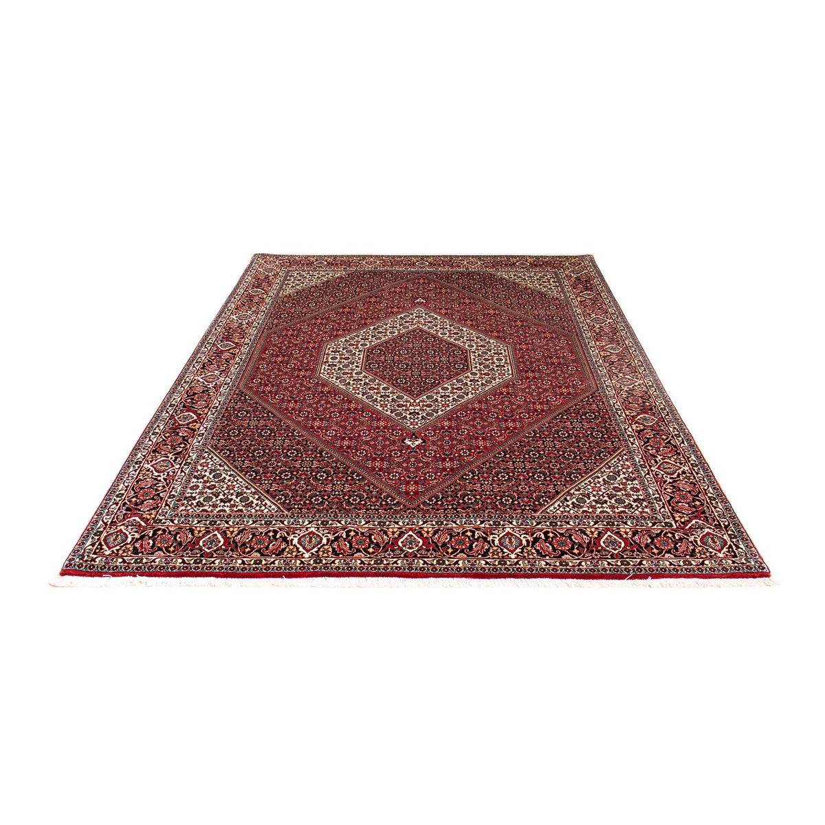 Alfombra persa - Bidjar - 240 x 172 cm - rojo oscuro