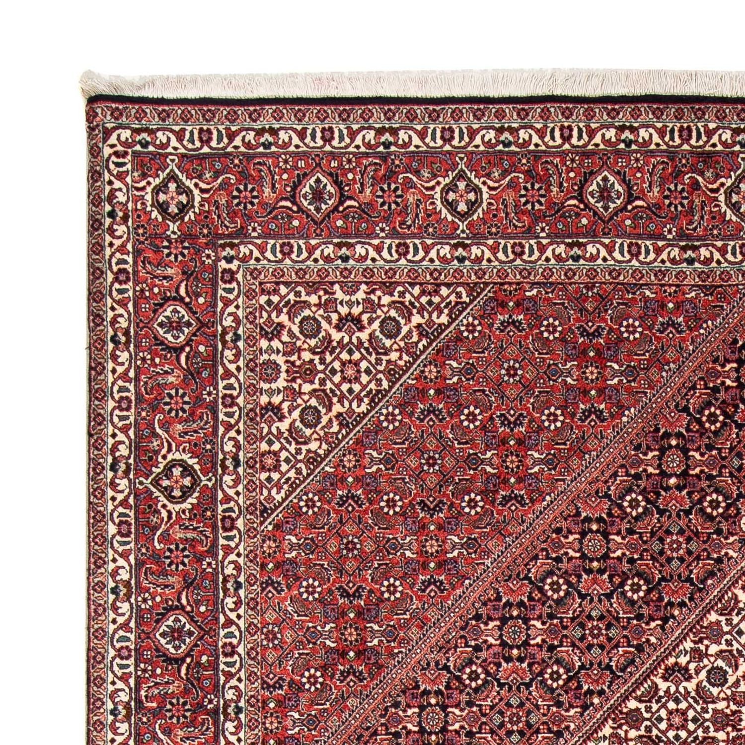 Alfombra persa - Bidjar - 242 x 168 cm - rojo claro