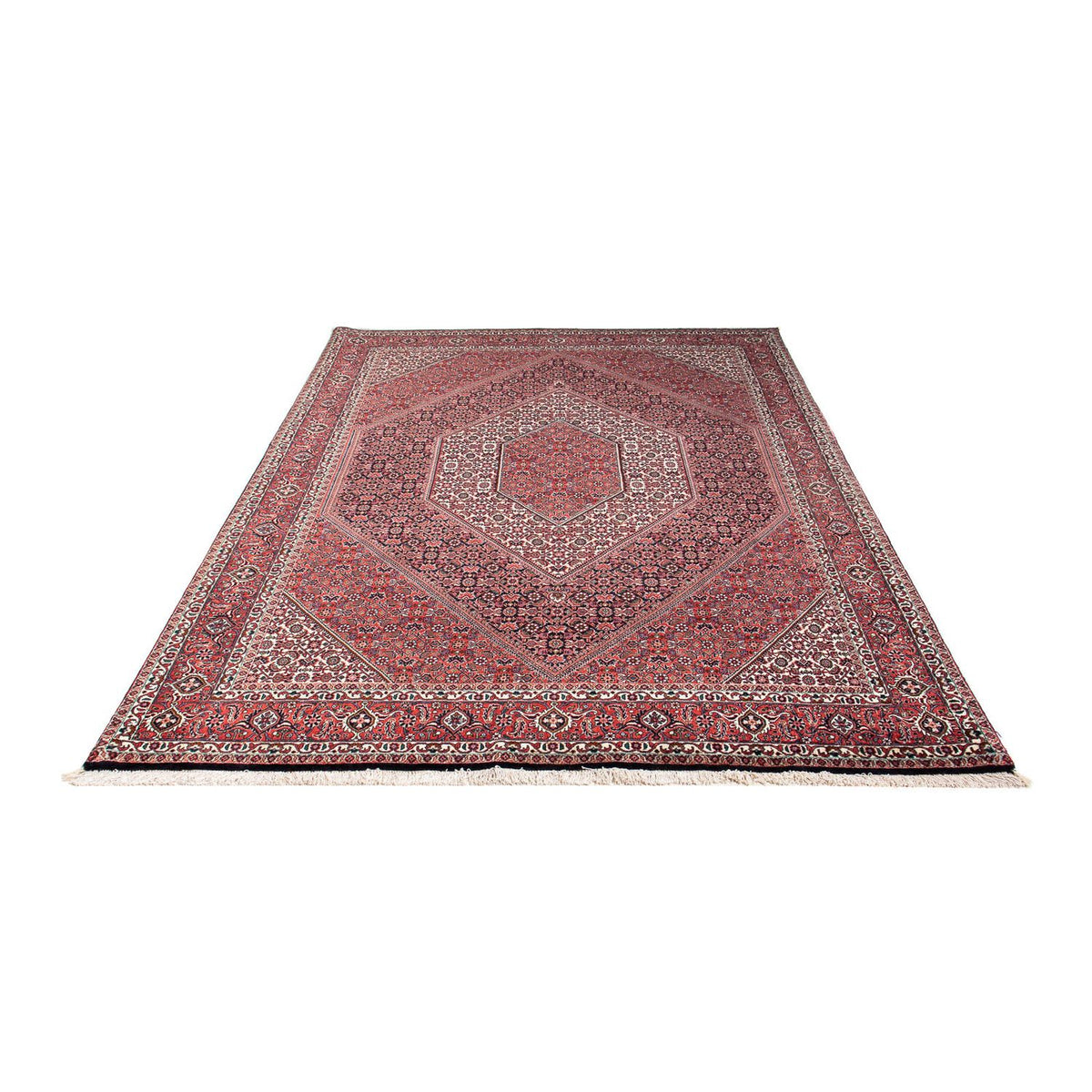 Alfombra persa - Bidjar - 242 x 168 cm - rojo claro