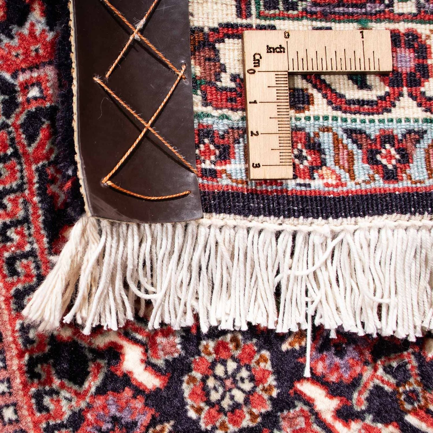 Alfombra persa - Bidjar - 242 x 168 cm - rojo claro