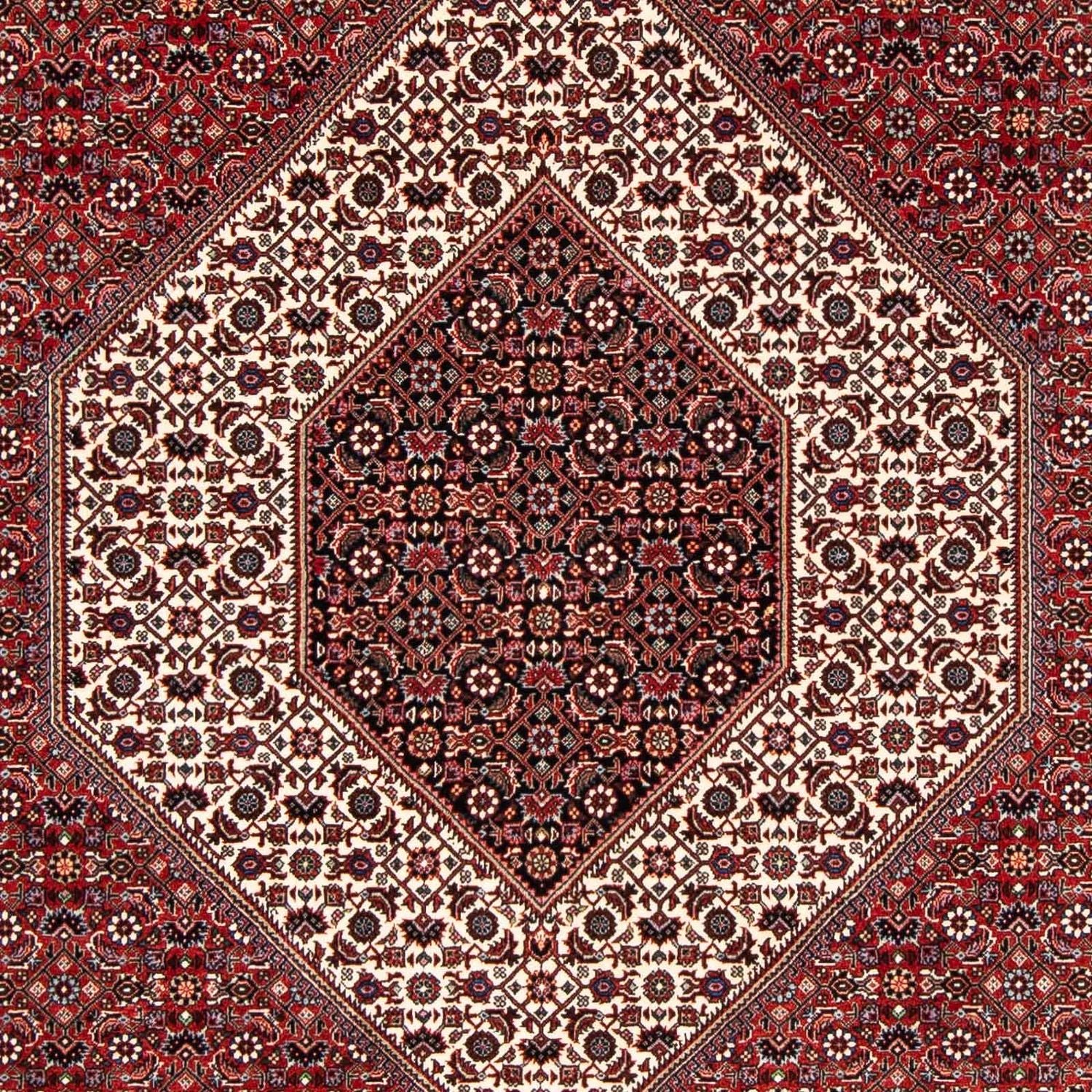 Alfombra persa - Bidjar - 249 x 174 cm - rojo oscuro