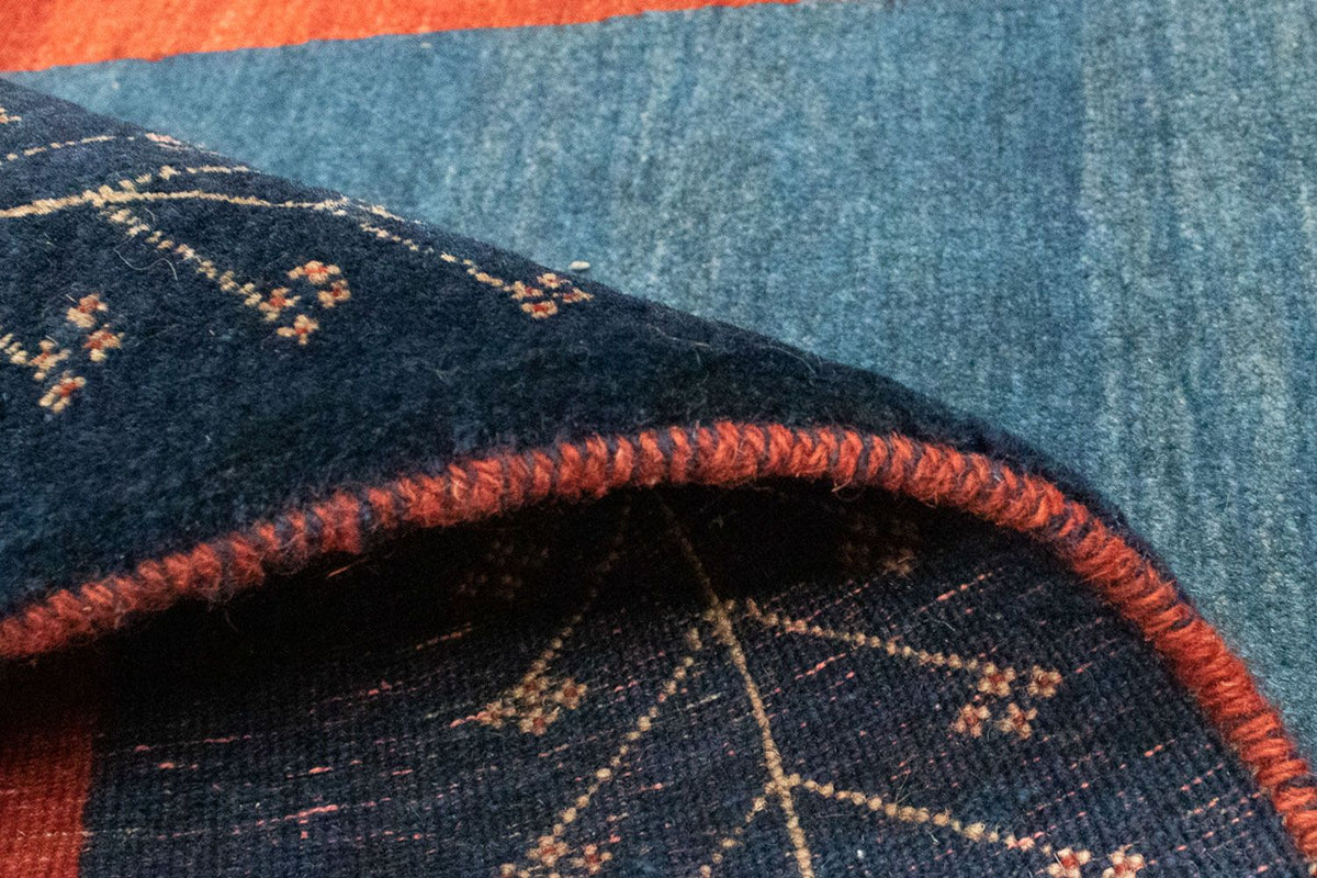 Alfombra Gabbeh - Loribaft Persa - 205 x 128 cm - rojo