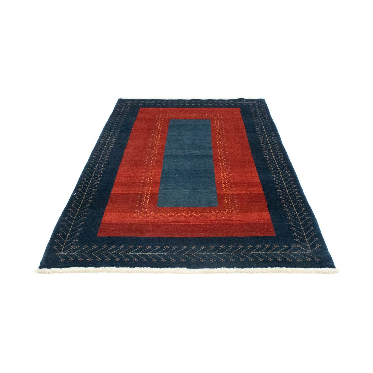 Alfombra Gabbeh - Loribaft Persa - 205 x 128 cm - rojo