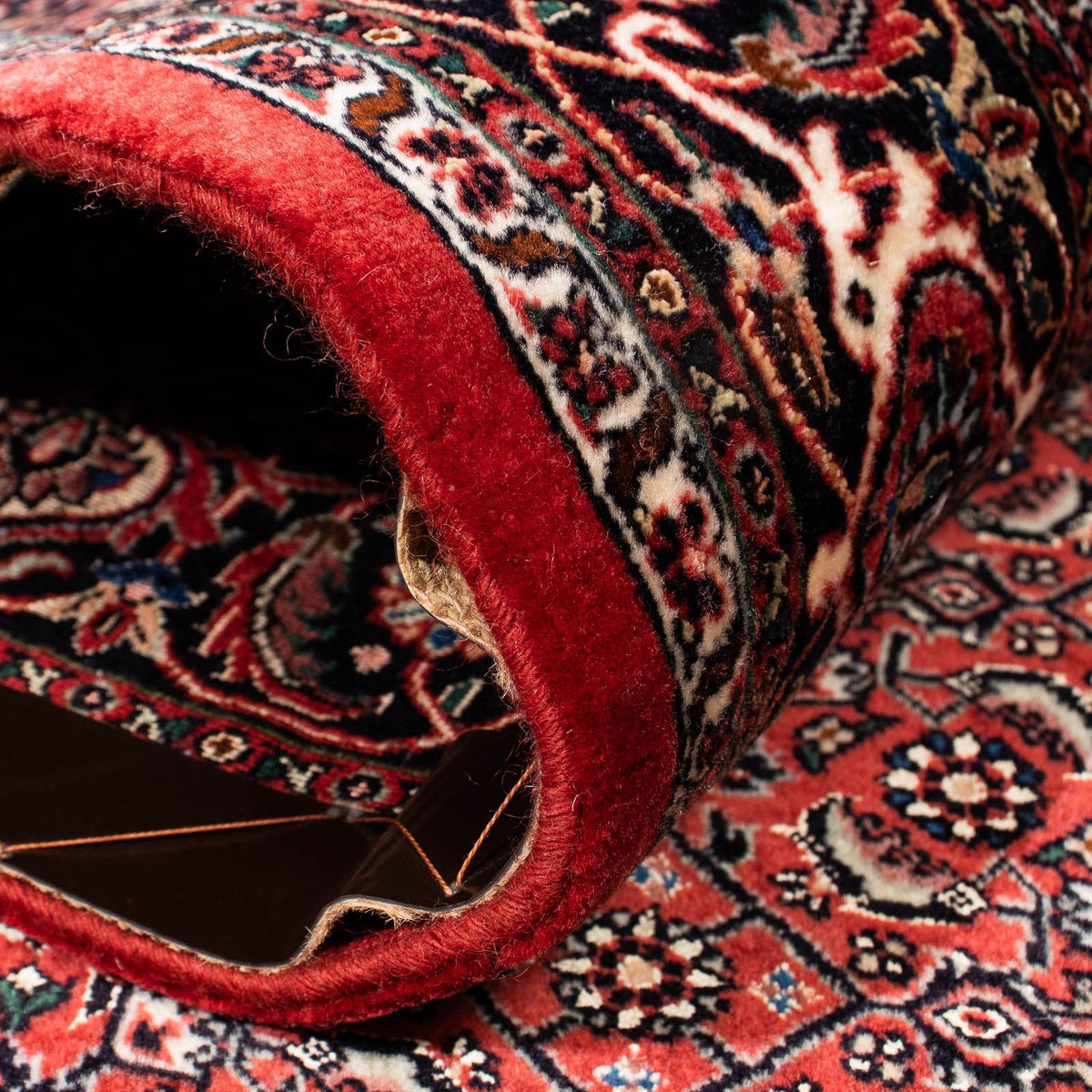 Alfombra persa - Bidjar - 240 x 171 cm - rojo oscuro