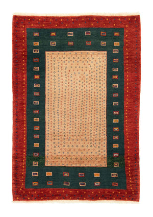 Alfombra Gabbeh - Loribaft Persa - 153 x 103 cm - oro