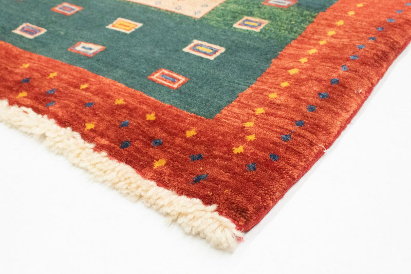 Alfombra Gabbeh - Loribaft Persa - 153 x 103 cm - oro