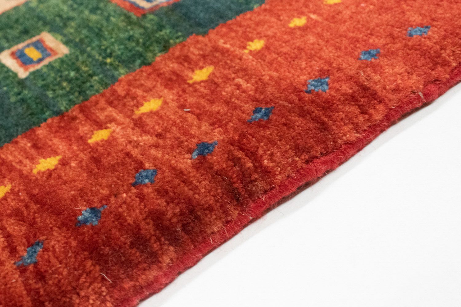 Alfombra Gabbeh - Loribaft Persa - 153 x 103 cm - oro