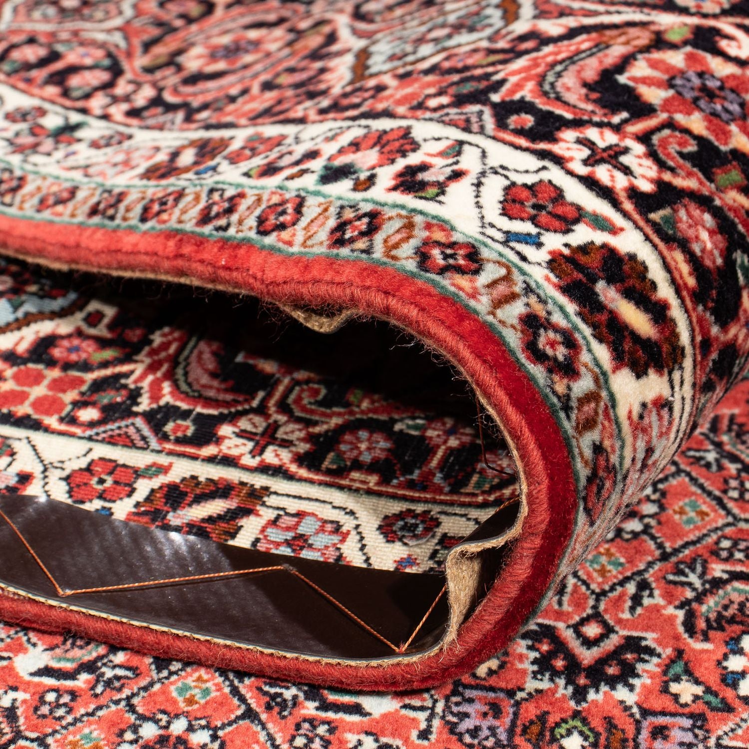Alfombra persa - Bidjar - 303 x 203 cm - rojo claro
