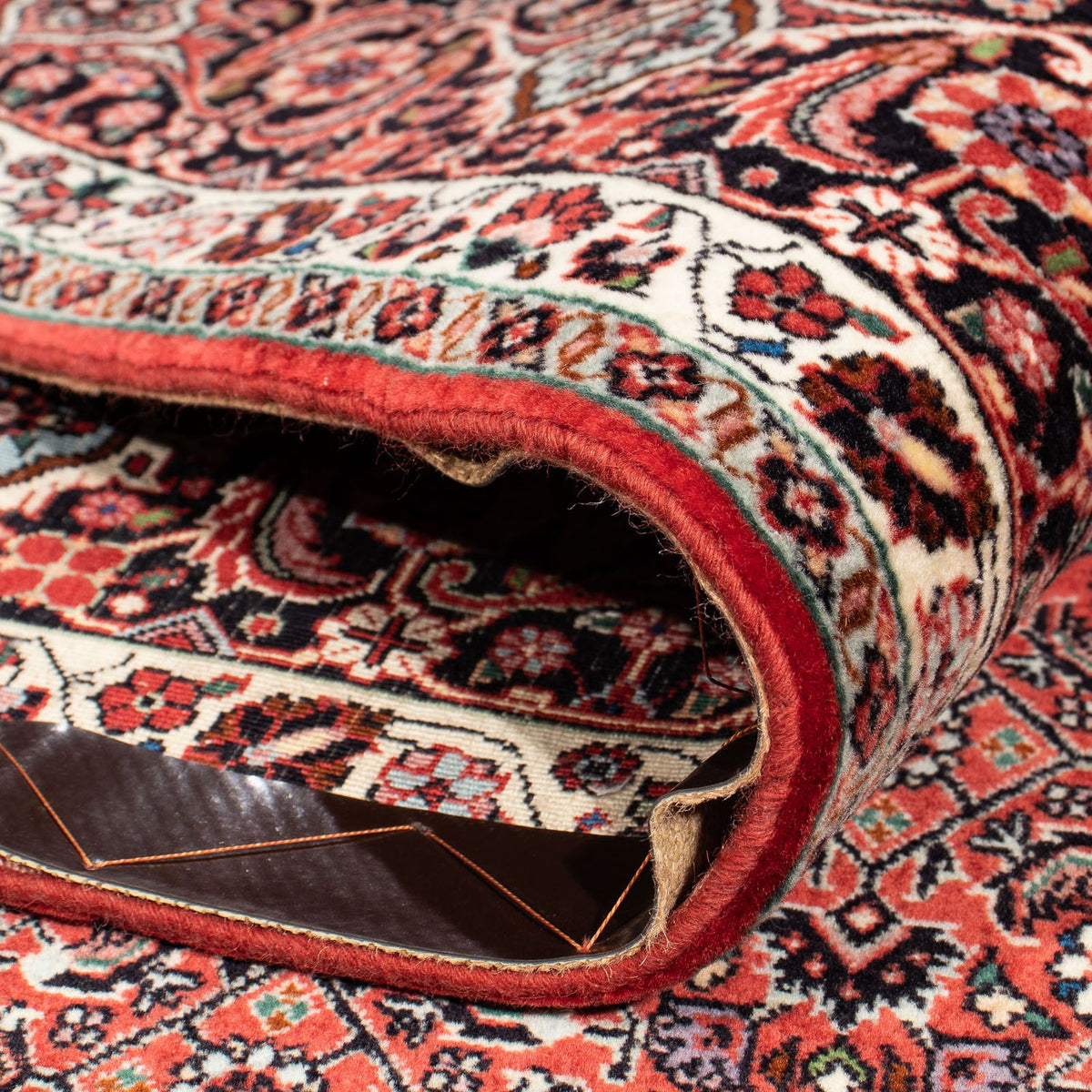 Alfombra persa - Bidjar - 303 x 203 cm - rojo claro