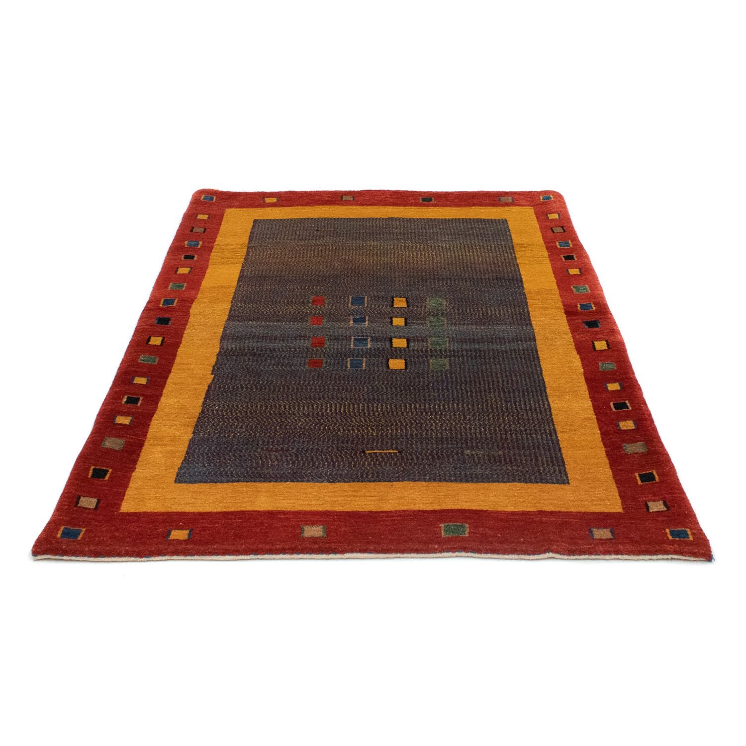 Alfombra Gabbeh - Loribaft Persa - 158 x 112 cm - rojo