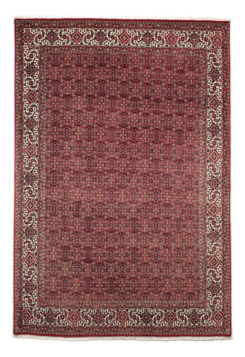 Alfombra persa - Bidjar - 309 x 209 cm - rojo oscuro