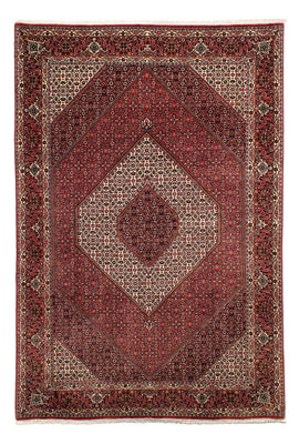 Alfombra persa - Bidjar - 300 x 203 cm - rojo oscuro