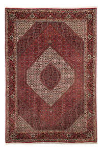 Alfombra persa - Bidjar - 300 x 203 cm - rojo oscuro