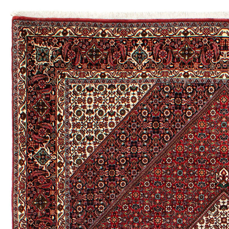 Alfombra persa - Bidjar - 300 x 203 cm - rojo oscuro