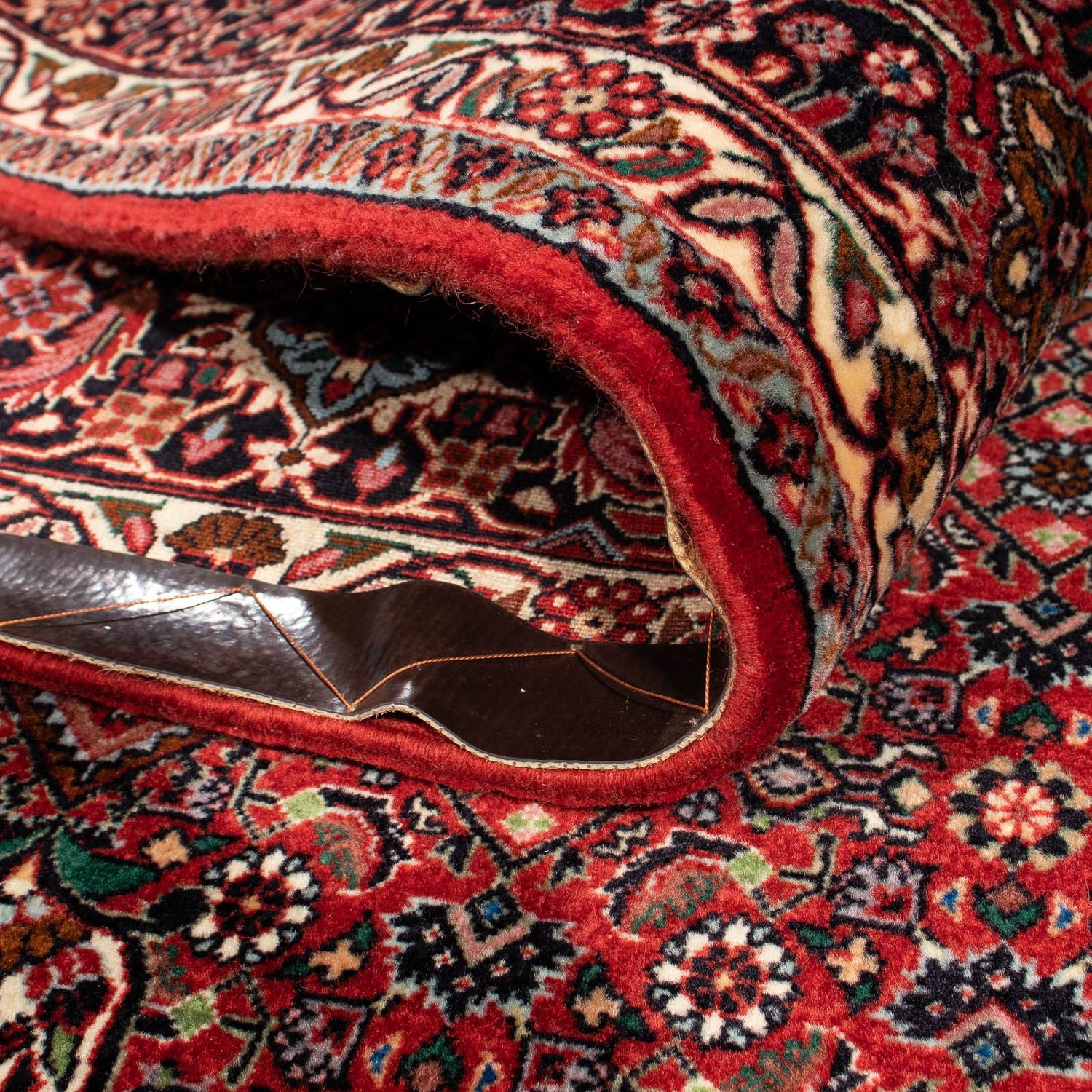 Alfombra persa - Bidjar - 300 x 203 cm - rojo oscuro