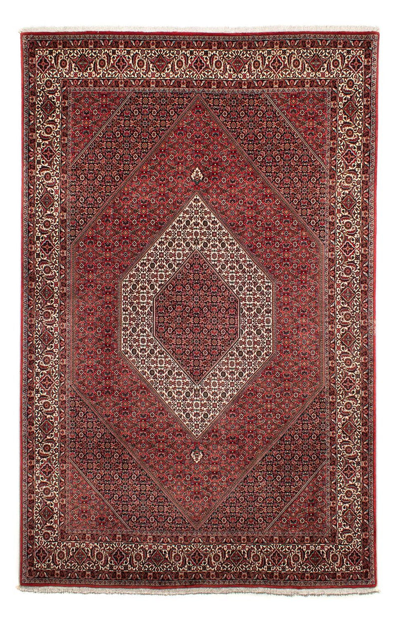 Alfombra persa - Bidjar - 305 x 203 cm - rojo oscuro
