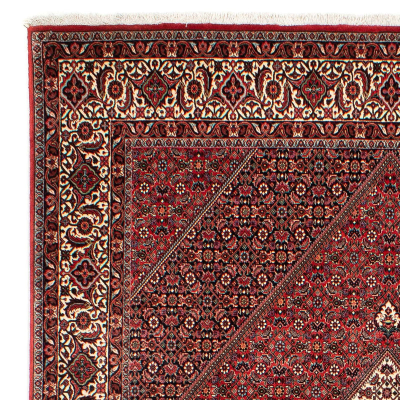Alfombra persa - Bidjar - 305 x 203 cm - rojo oscuro