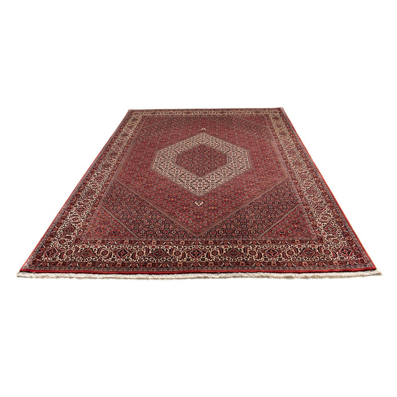 Alfombra persa - Bidjar - 305 x 203 cm - rojo oscuro