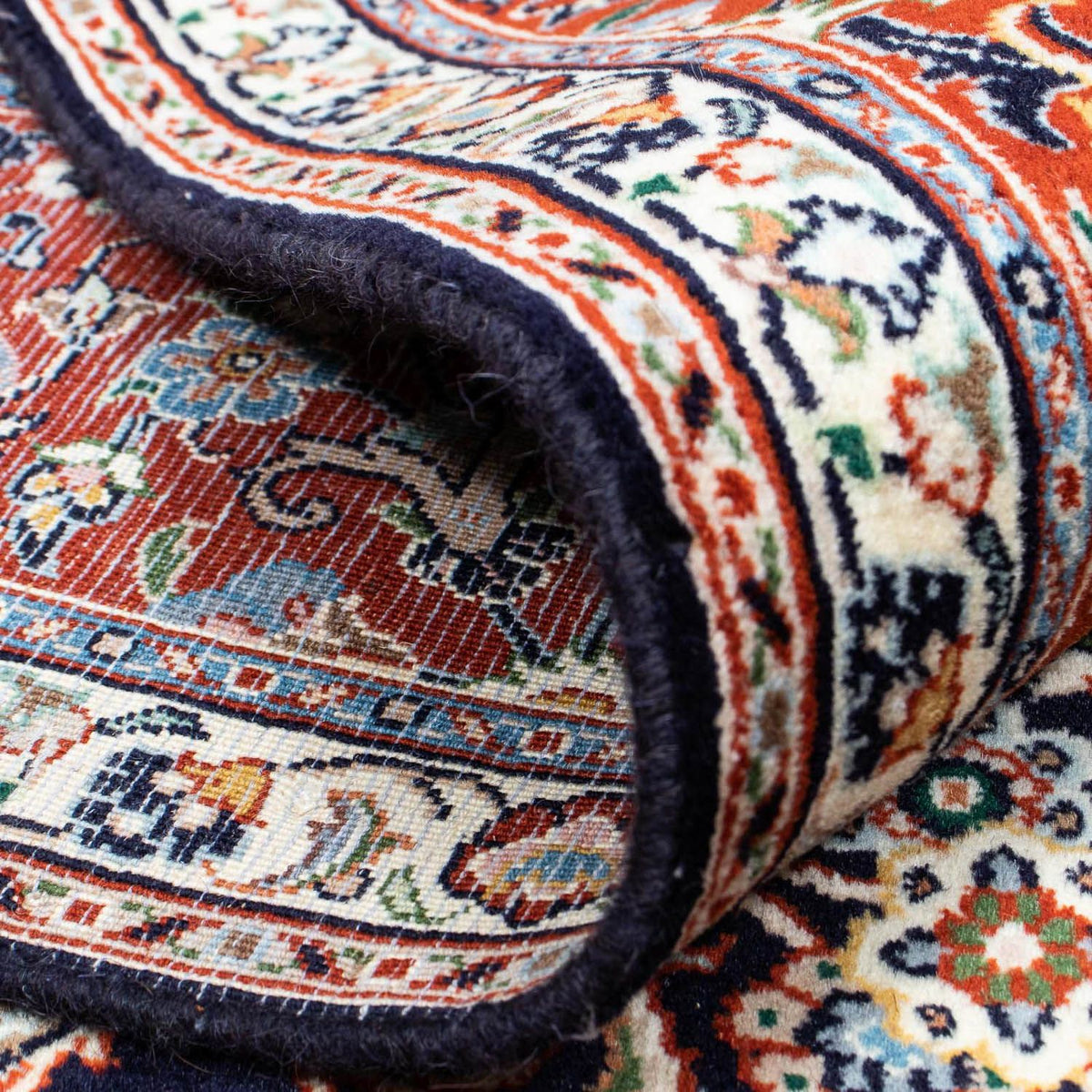 Alfombra persa - Clásica - 234 x 176 cm - azul oscuro