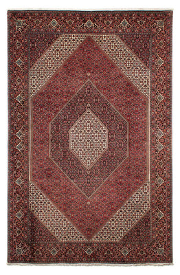 Alfombra persa - Bidjar - 309 x 208 cm - rojo oscuro