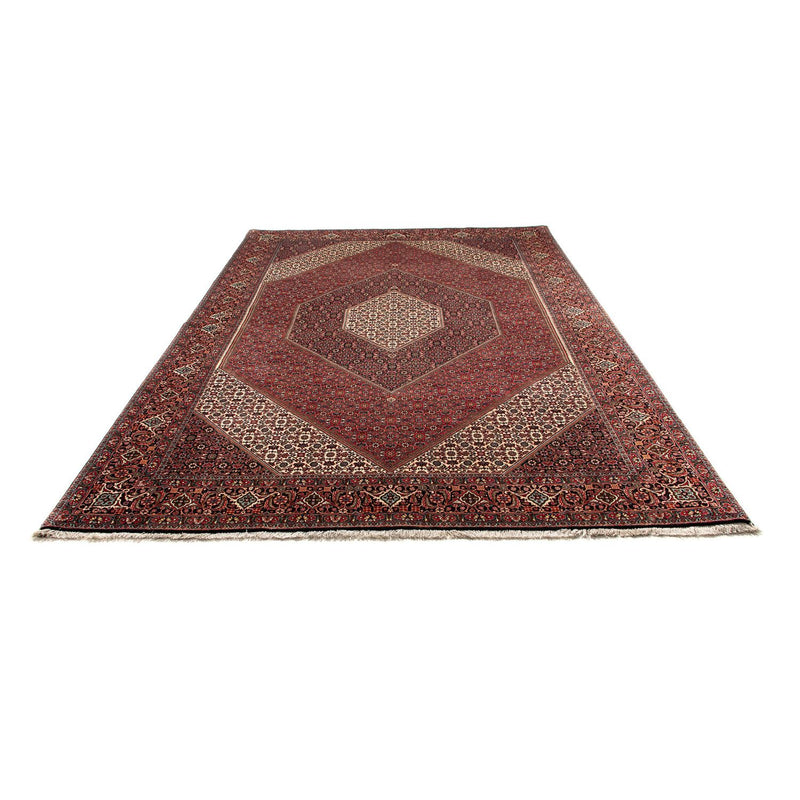 Alfombra persa - Bidjar - 309 x 208 cm - rojo oscuro