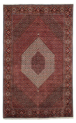 Alfombra persa - Bidjar - 317 x 201 cm - rojo oscuro