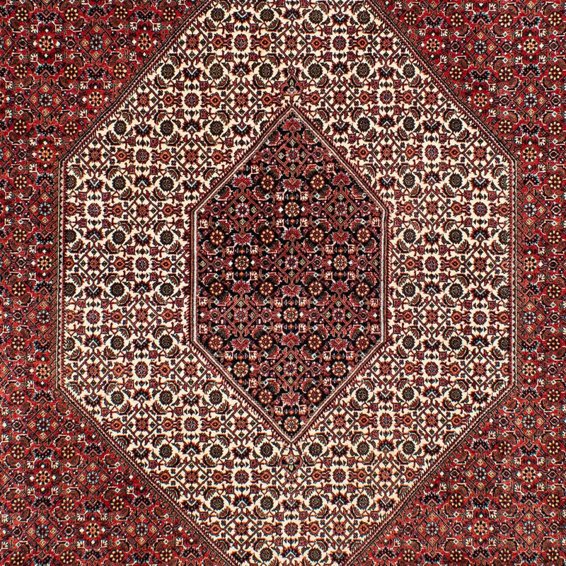 Alfombra persa - Bidjar - 317 x 201 cm - rojo oscuro