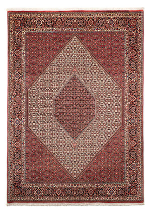 Alfombra persa - Bidjar - 289 x 204 cm - rojo oscuro