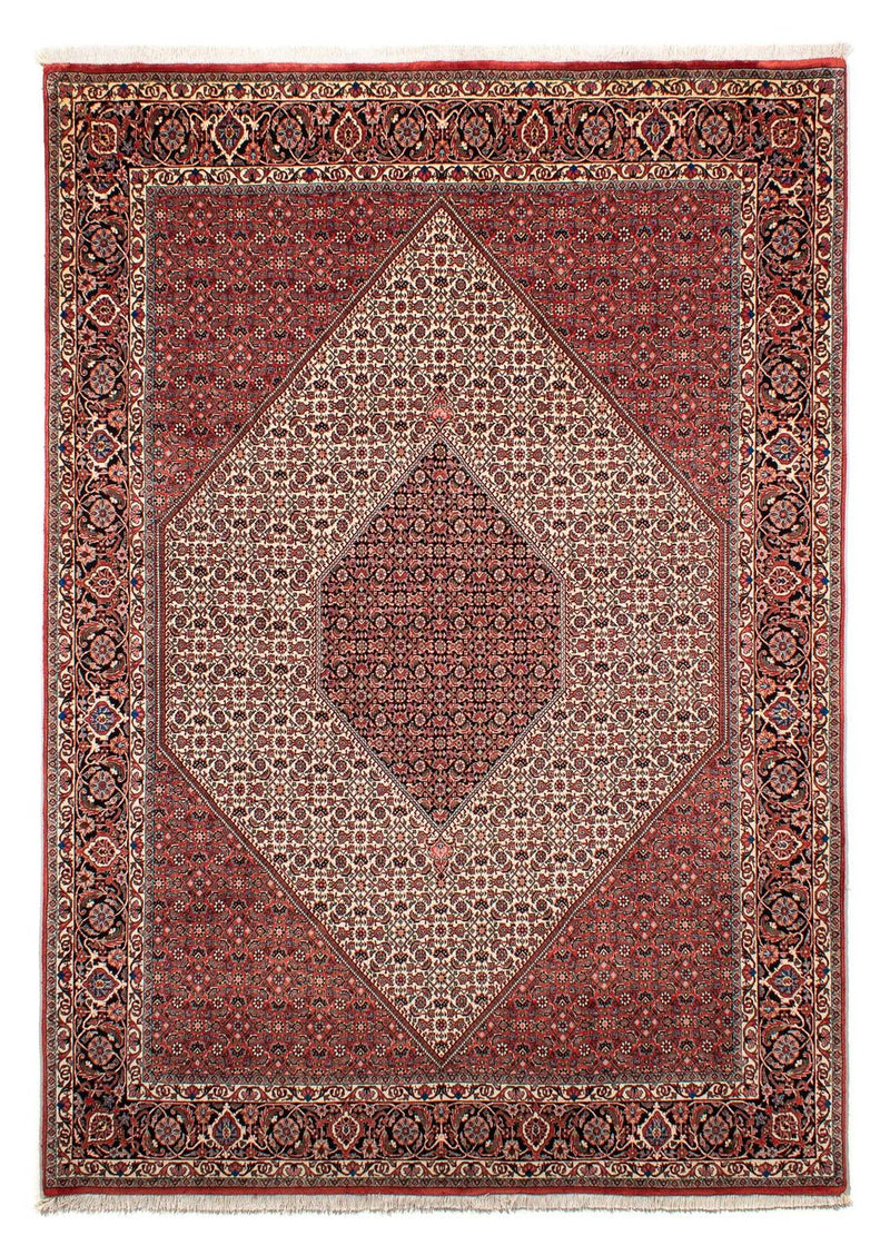 Alfombra persa - Bidjar - 289 x 204 cm - rojo oscuro