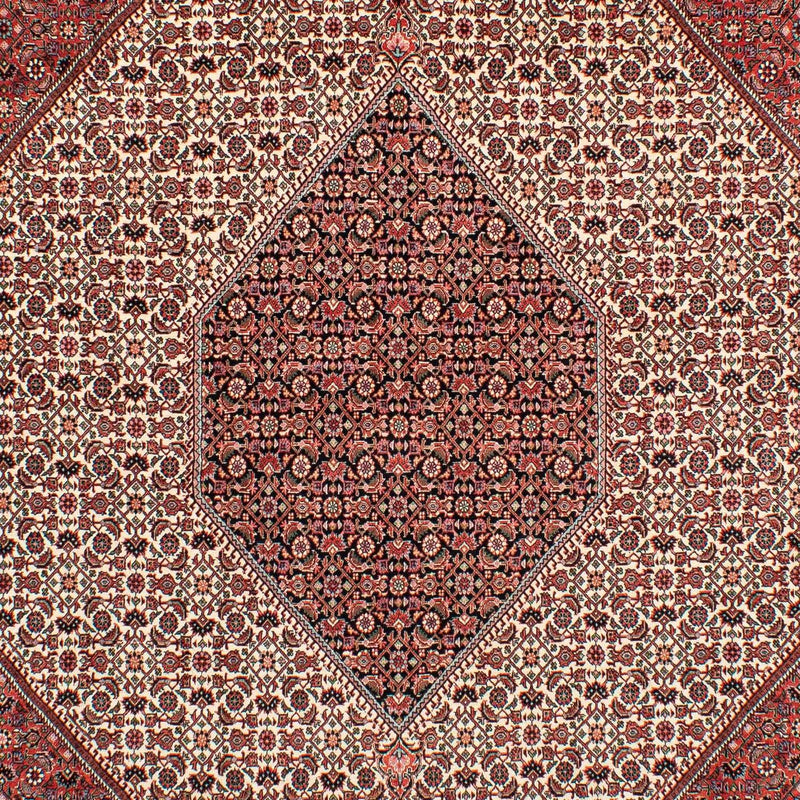 Alfombra persa - Bidjar - 289 x 204 cm - rojo oscuro