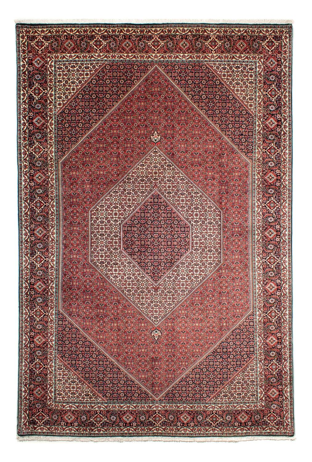 Alfombra persa - Bidjar - 311 x 205 cm - rojo claro