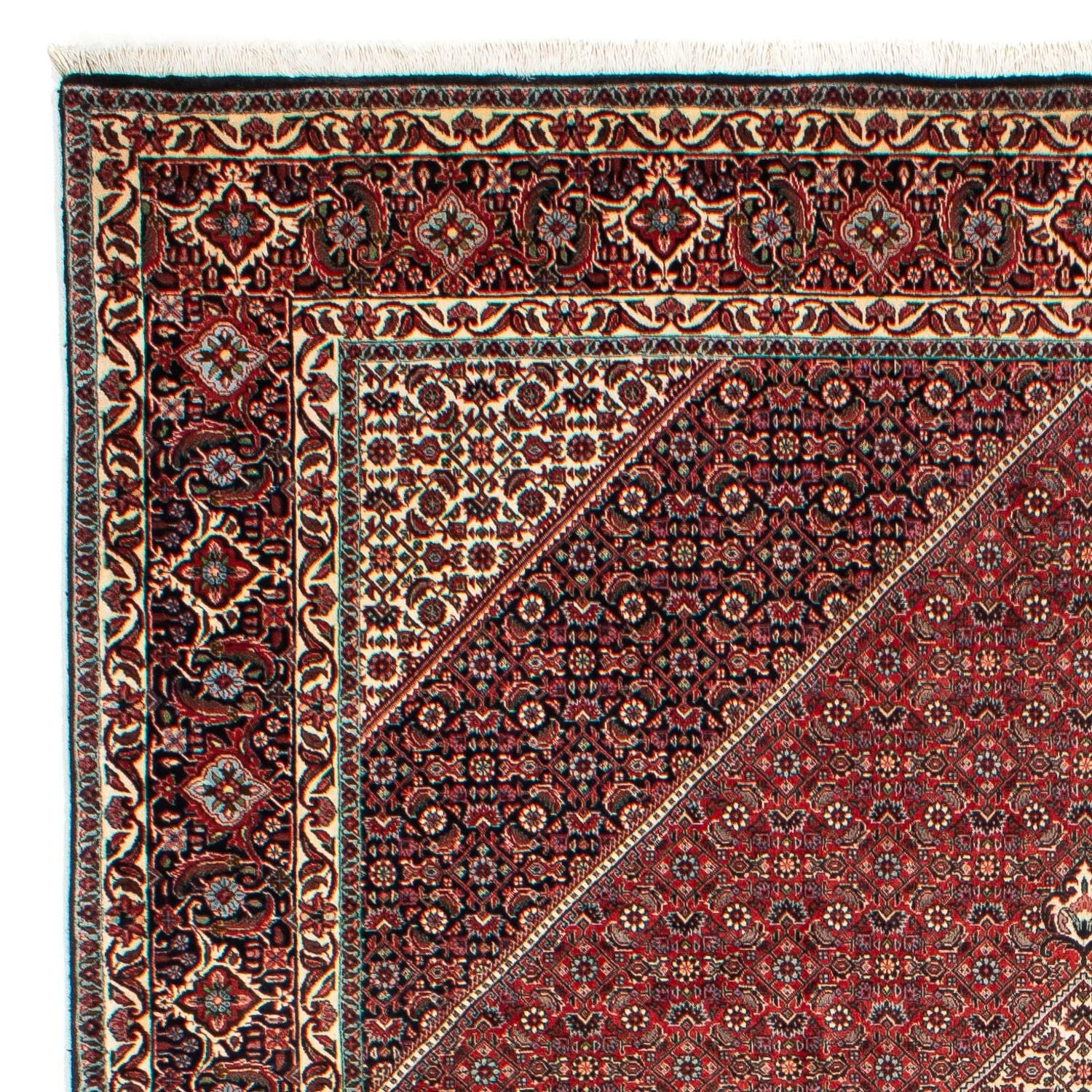 Alfombra persa - Bidjar - 311 x 205 cm - rojo claro