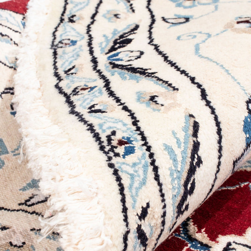 Alfombra persa - Nain redondo  - 245 x 245 cm - rojo oscuro