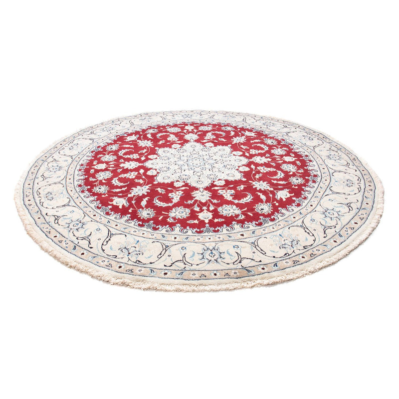 Alfombra persa - Nain redondo  - 250 x 250 cm - rojo